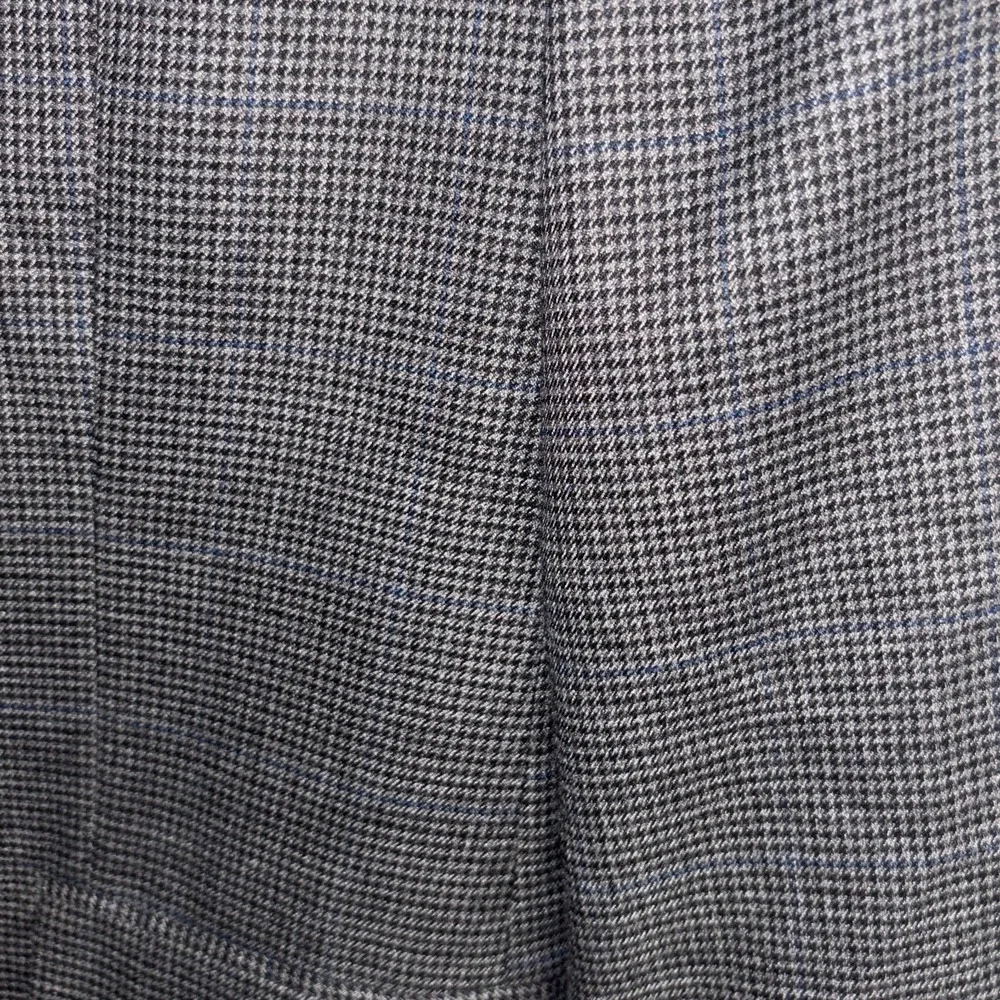 Chaps Ralph Lauren Gray‎ Black Blue Plaid Jacket Blazer Men's 44R